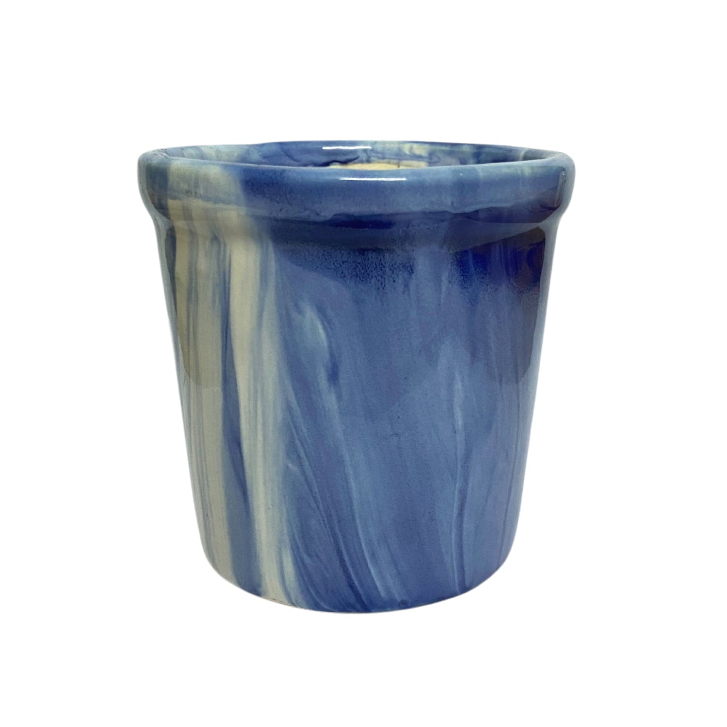 Ceramic Dark Blue Colour Pot Home, Indoor Décor & Gifting