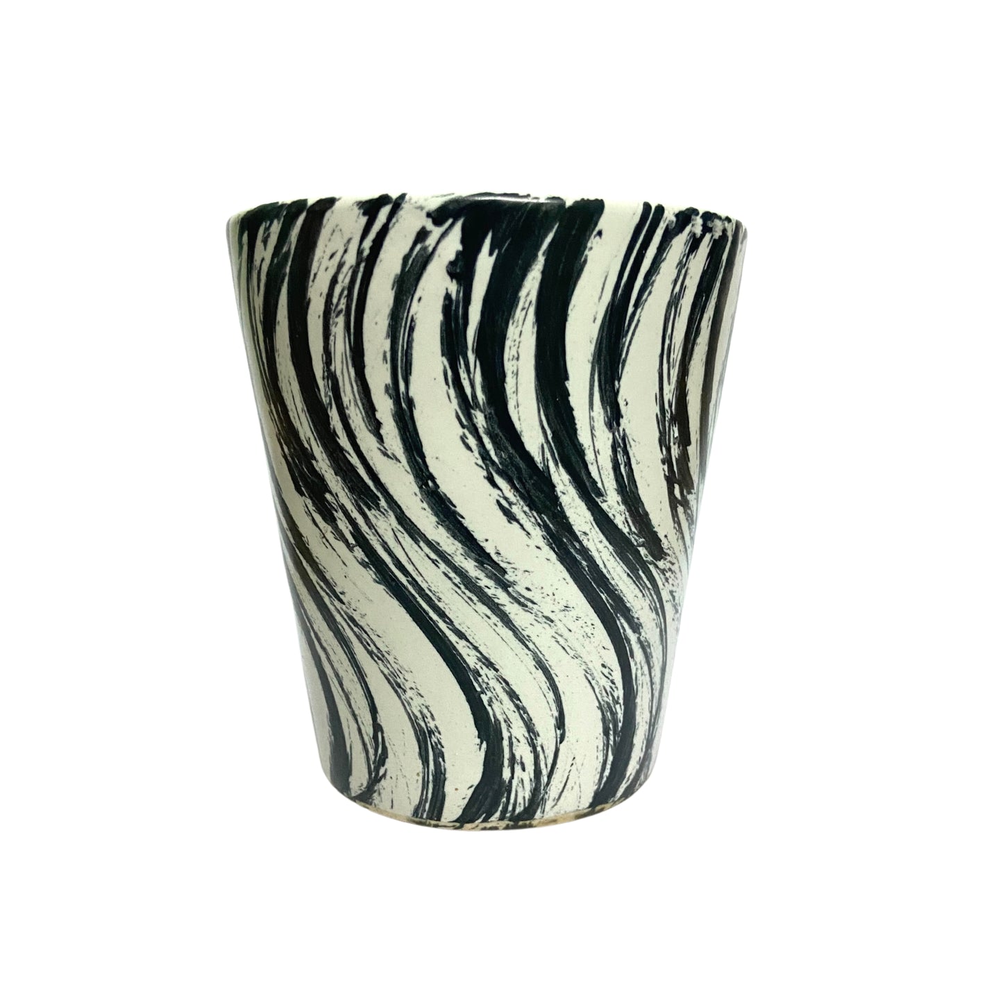 Ceramic Glass Black Colour Pot Home, Indoor Décor & Gifting