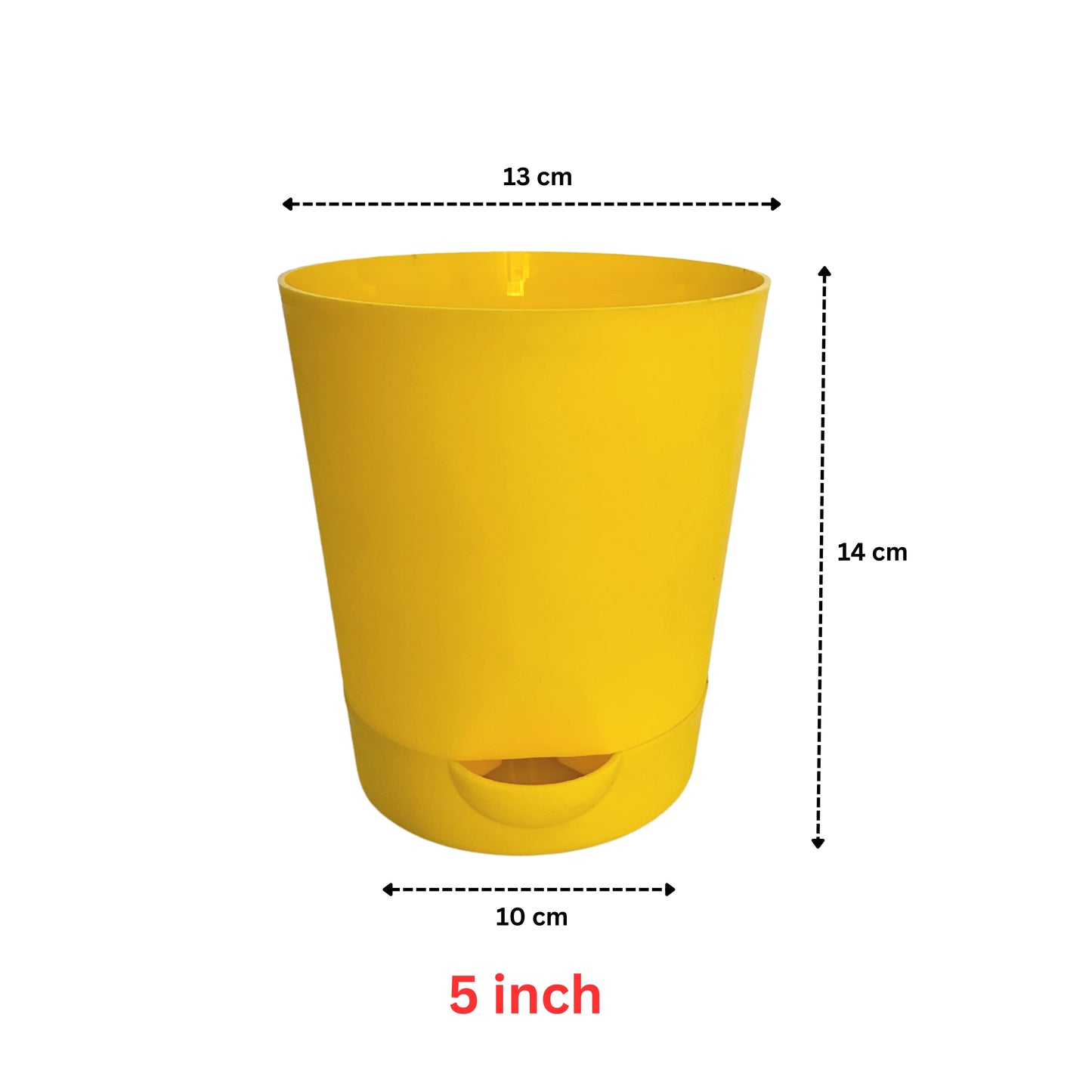 Colour Plastic Self Watering Pot  |Self Watering Pot | Colour Pot set of 4