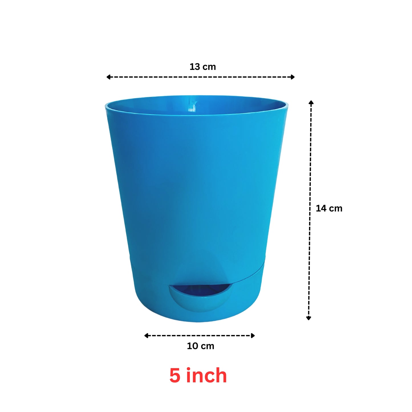 Colour Plastic Self Watering Pot  |Self Watering Pot | Colour Pot set of 4