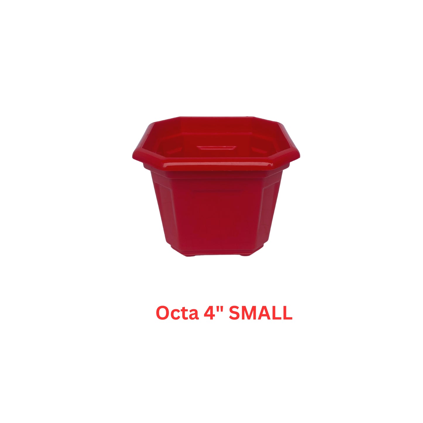 Indoor Plastic Small |Octa 4 Pots | Colour Pot