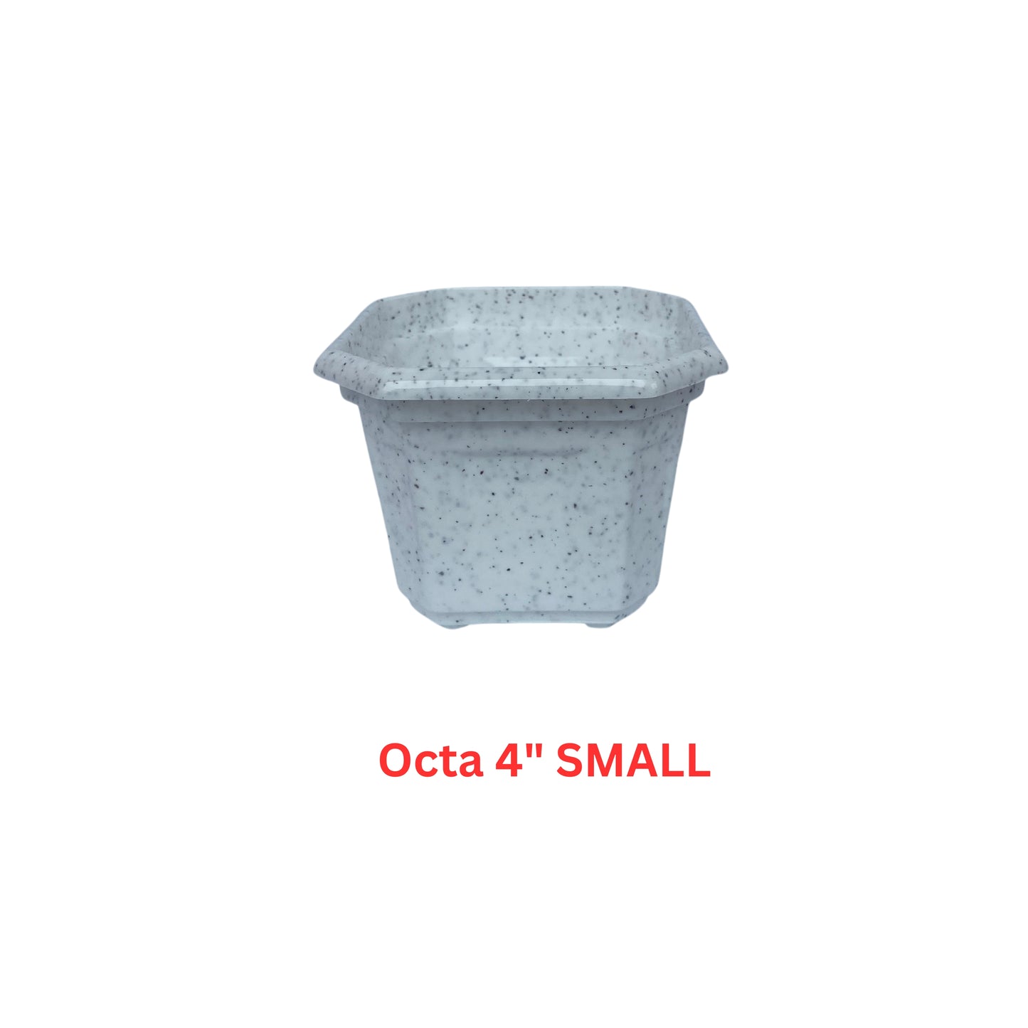Indoor Plastic Small |Octa 4 Pots | Colour Pot