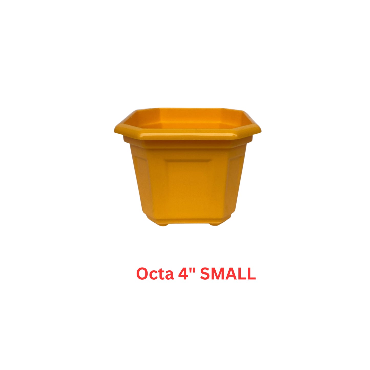 Indoor Plastic Small |Octa 4 Pots | Colour Pot