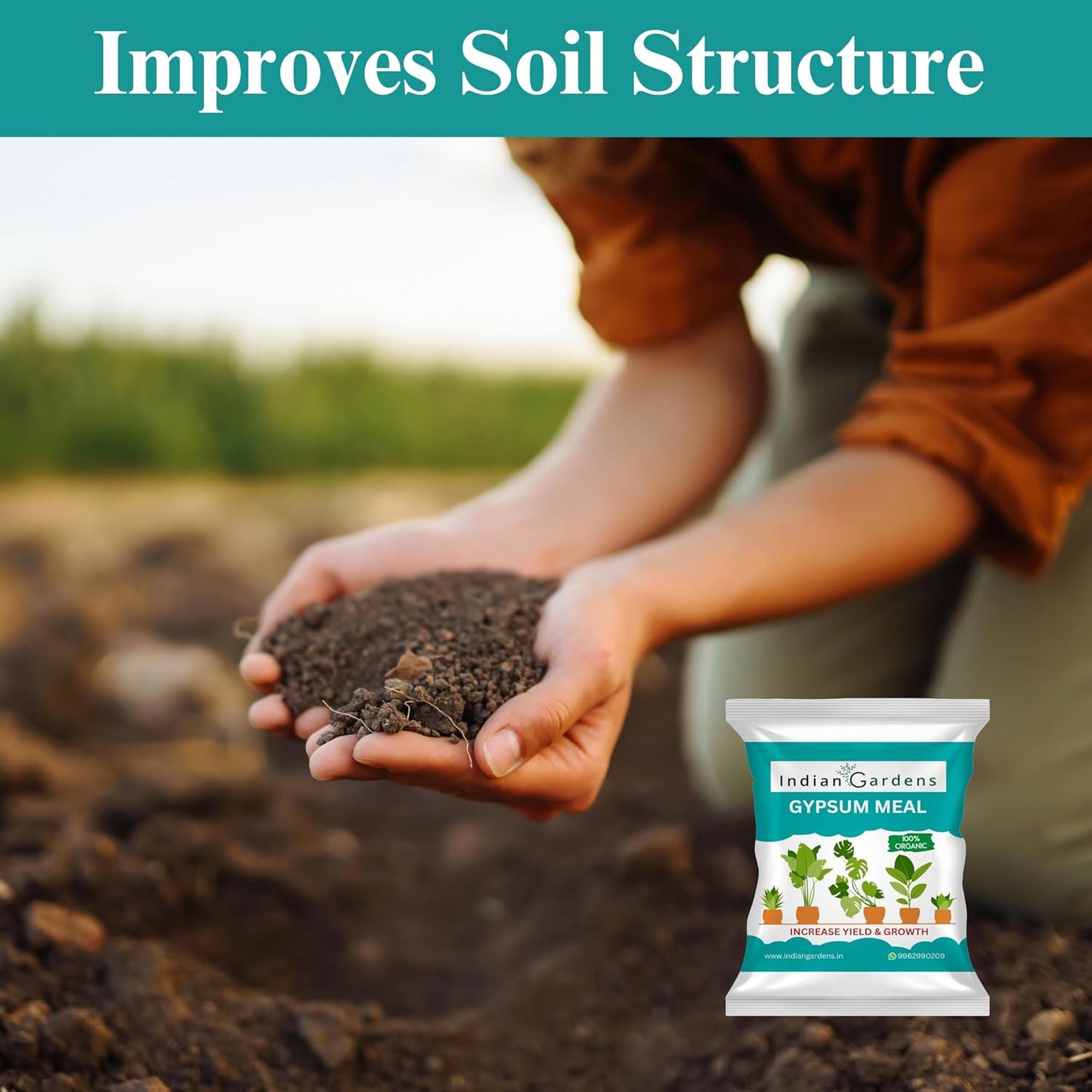 Gypsum fertilizer for plants | Gypsum Soil Amendment | Soil Conditioner | Gypsum Powder | Natural Gypsum | Plant Food