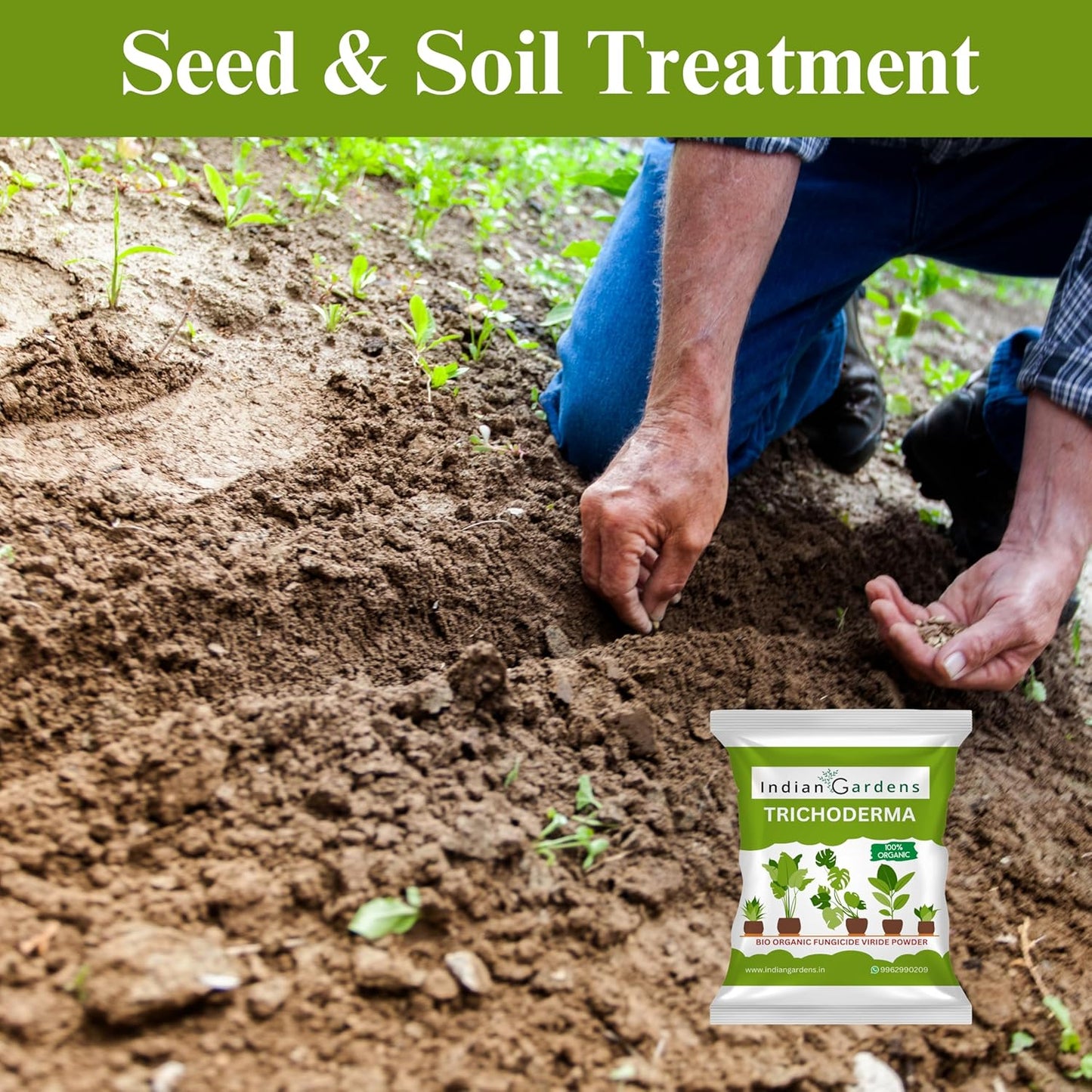 Trichoderma plant fertilizer | Trichoderma Compost Enhancer | Root Booster Fertilizer | Eco-Friendly Growth Stimulator