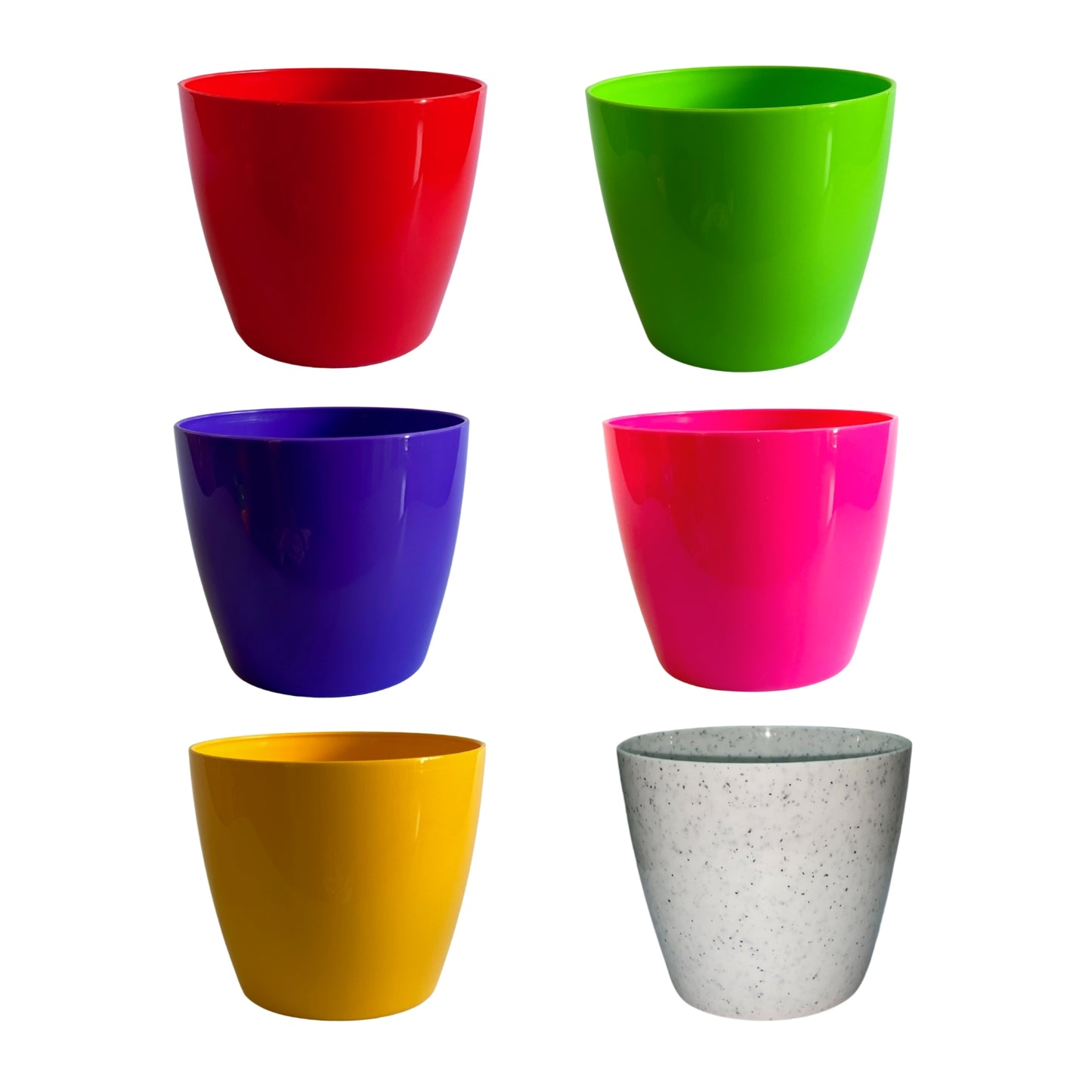 Indoor Plastic Small |Titan 5 Pots | Any Colour - Pack of 6