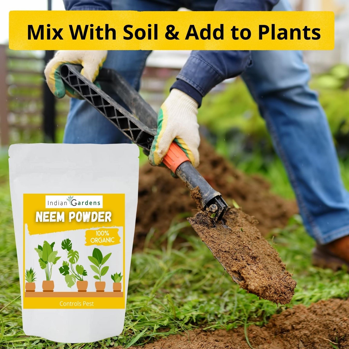 Neem cake powder 100% organic fertilizer for plants