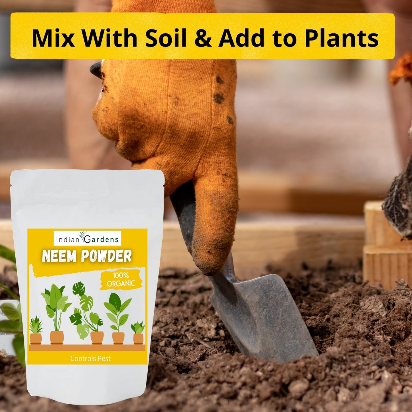 Neem cake powder 100% organic fertilizer for plants