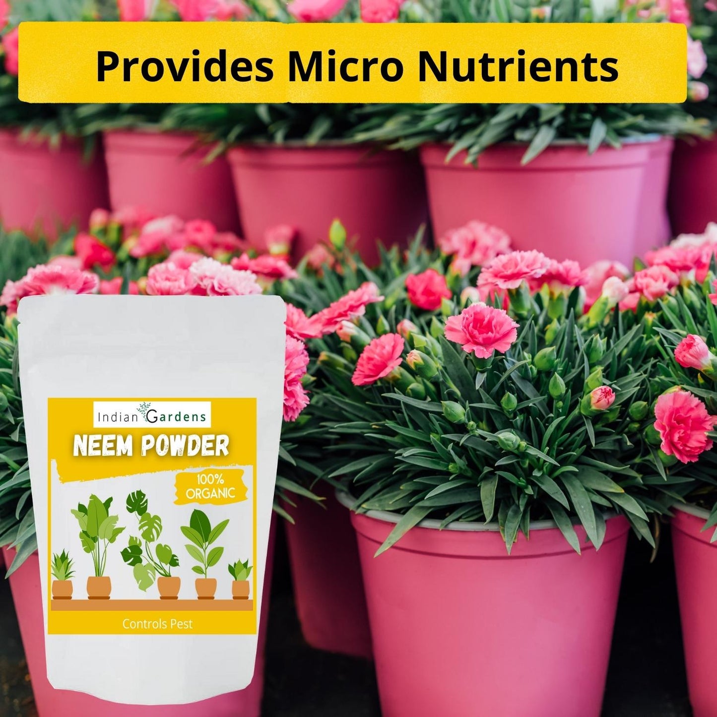 Neem cake powder 100% organic fertilizer for plants