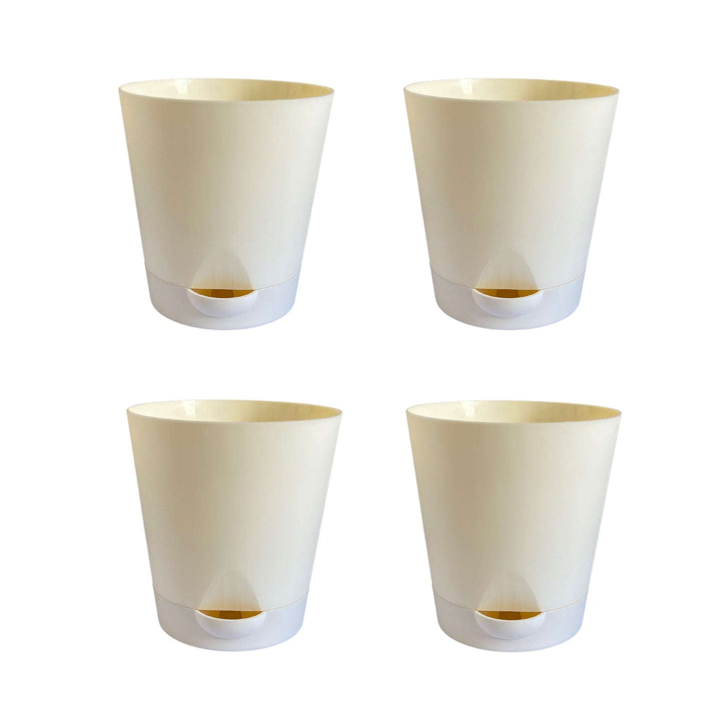 Colour Plastic Self Watering Pot  |Self Watering Pot | Colour Pot set of 4