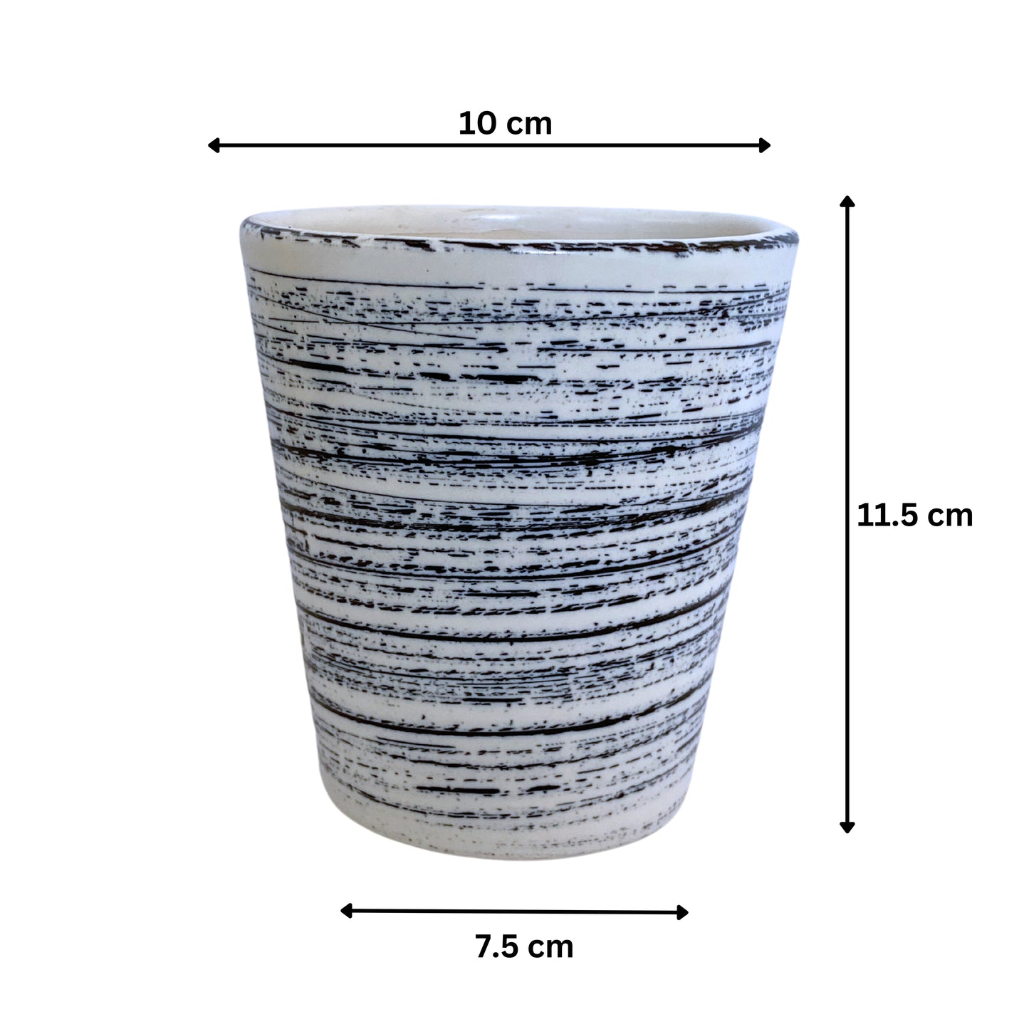 Ceramic Glass Blue Colour Pot Home, Indoor Décor & Gifting