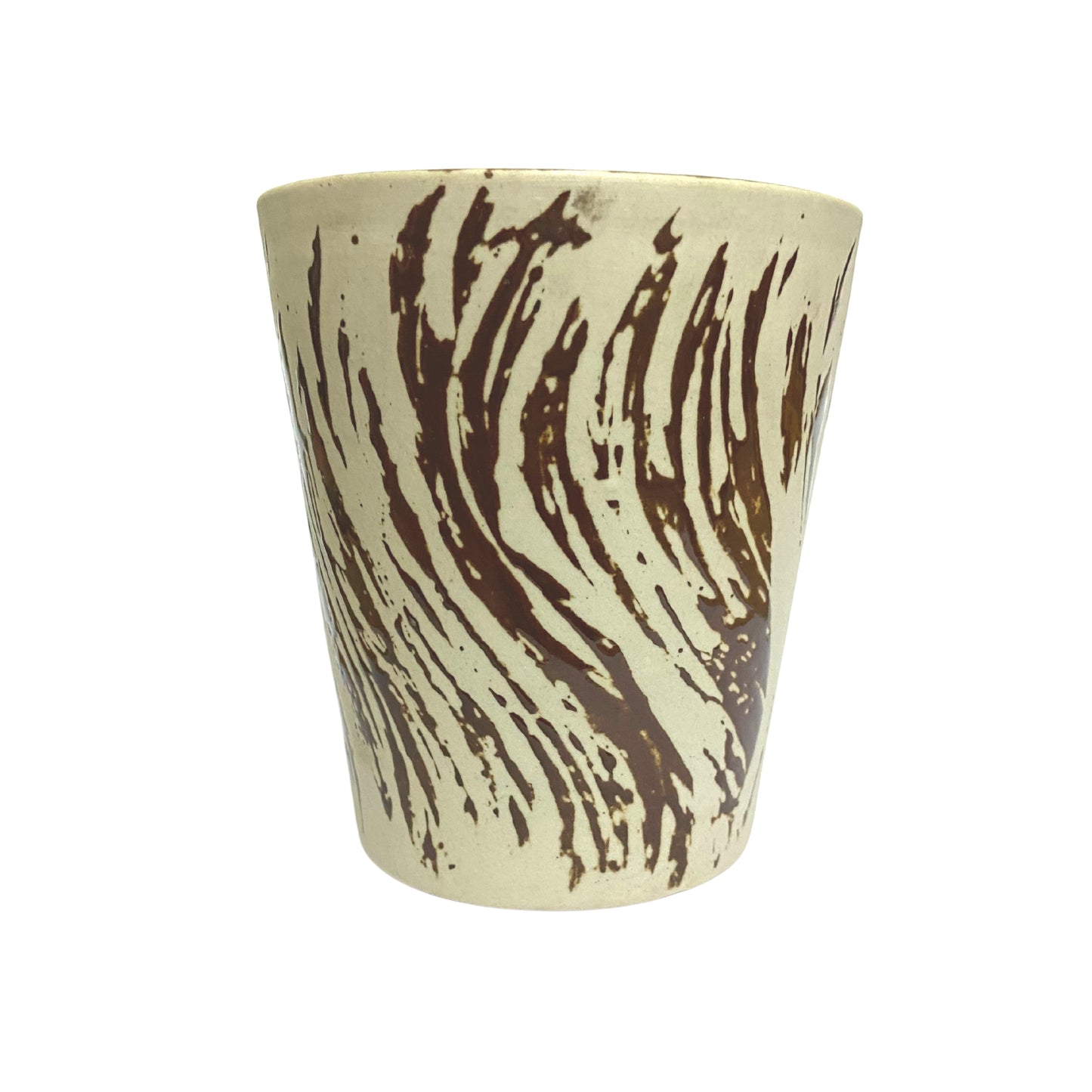 Ceramic Glass Brown Colour Pot Home, Indoor Décor & Gifting