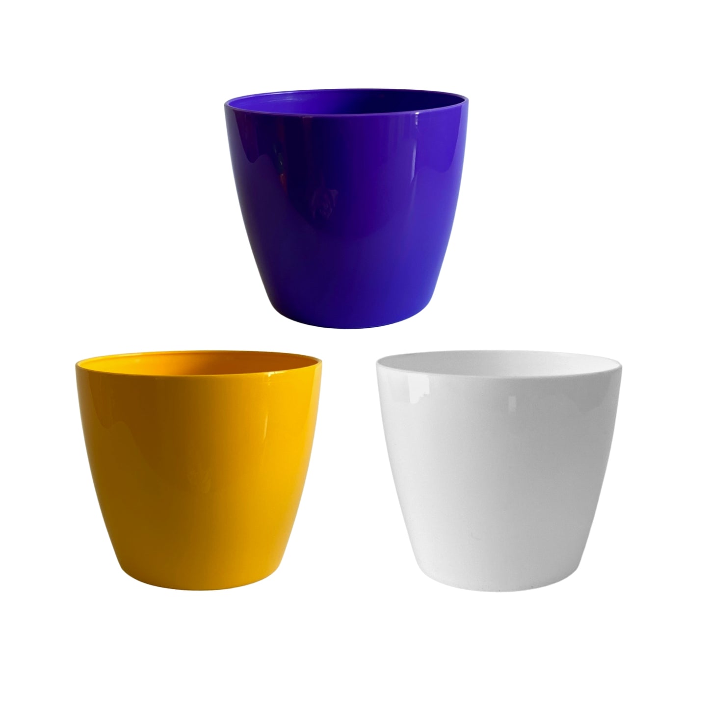 Indoor Plastic Small |Titan 5 Pots | Any Colour - Pack of 3