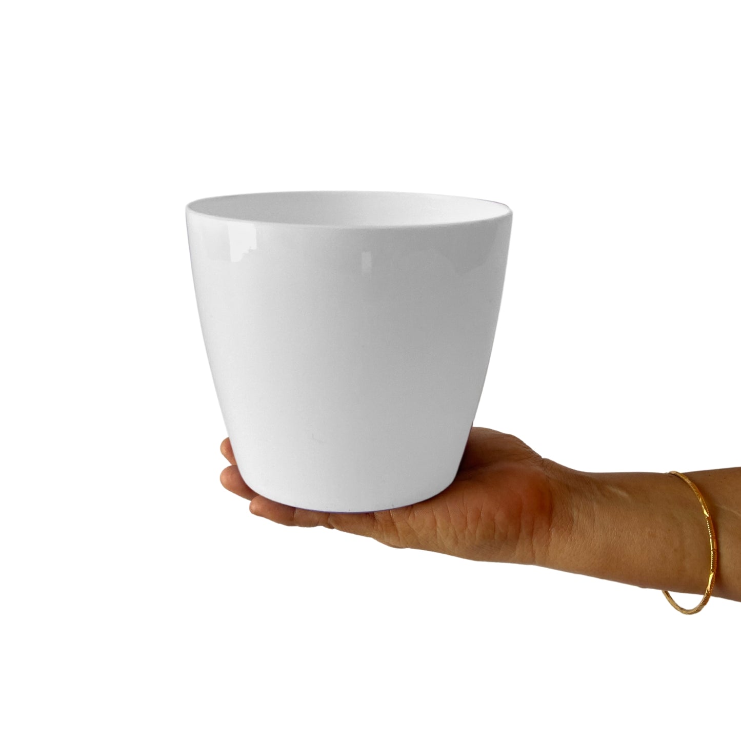 Indoor Plastic Small |Titan 5 Pots | White Colour - Pack of 3