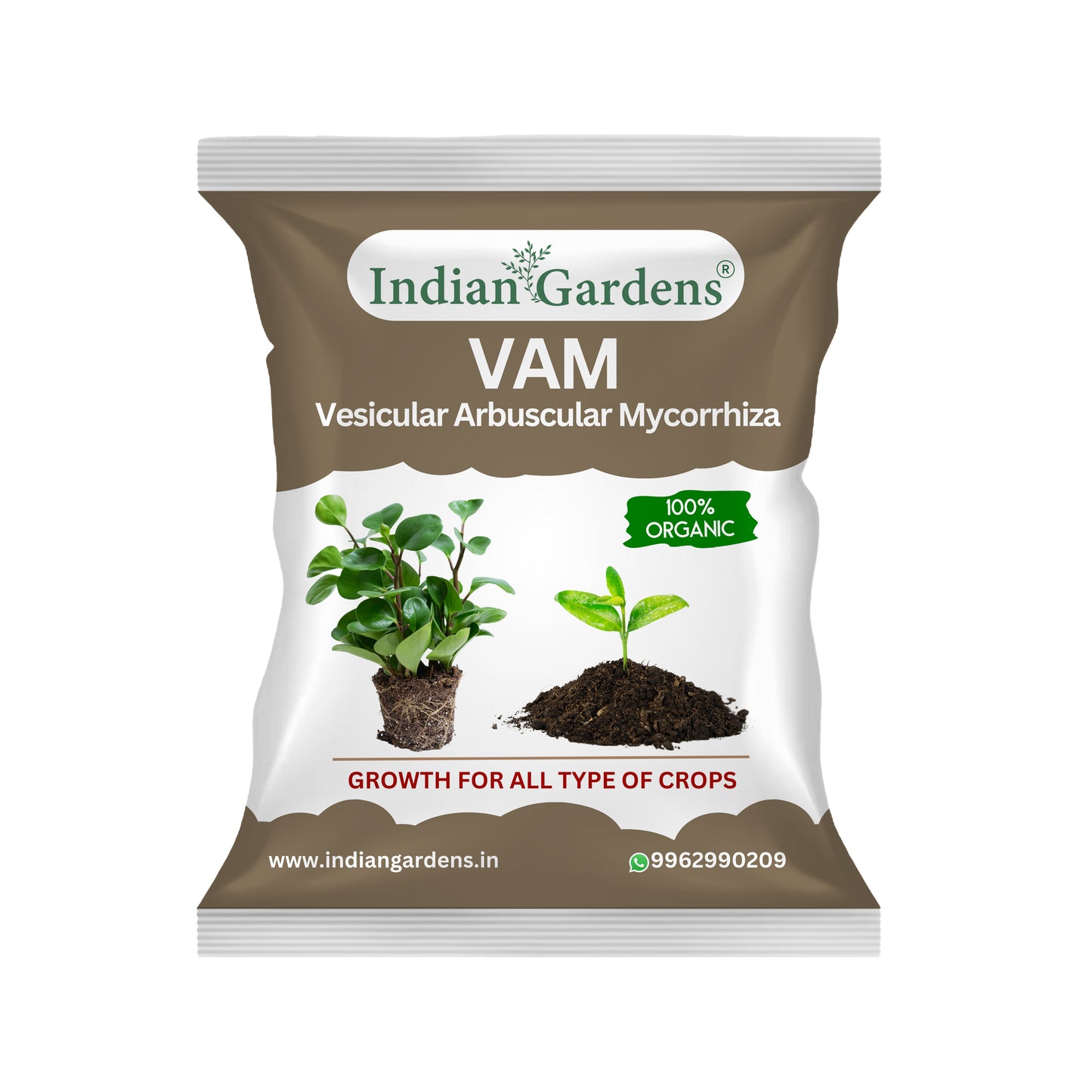 VAM (Vesicular Arbuscular Mycorrhiza) Bio fertilizer for All Plants | Root Growth Booster | Organic Plant Food