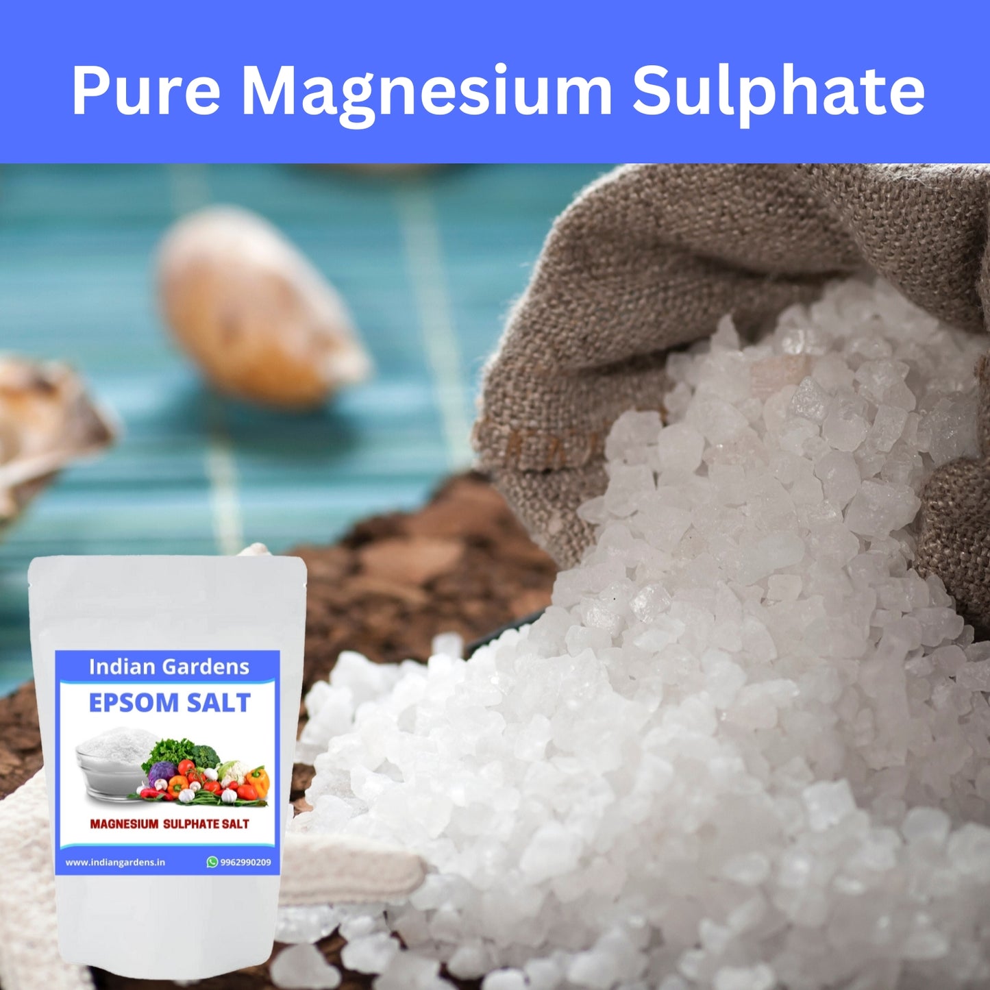 Epsom Crystals Salt Fertilizer For Plants