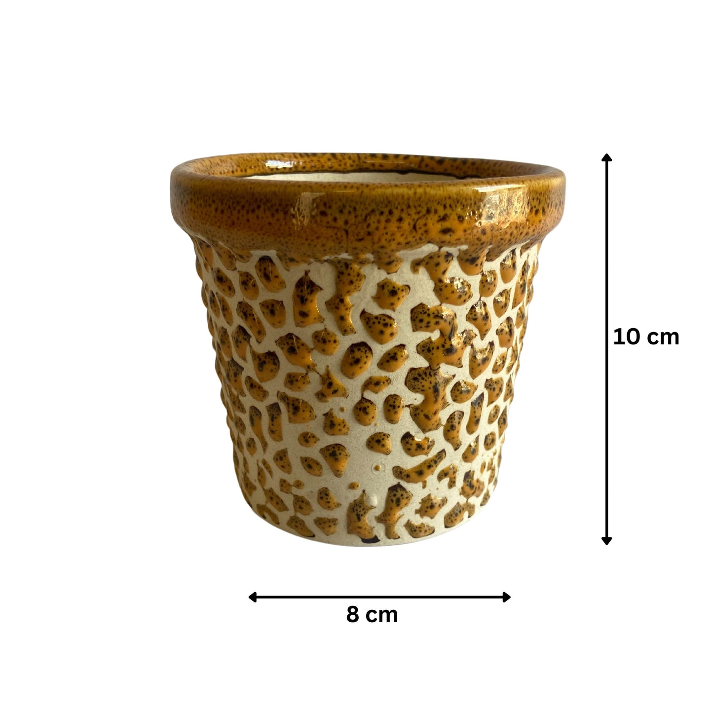 Ceramic Brown Colour Pot Home, Indoor Décor & Gifting