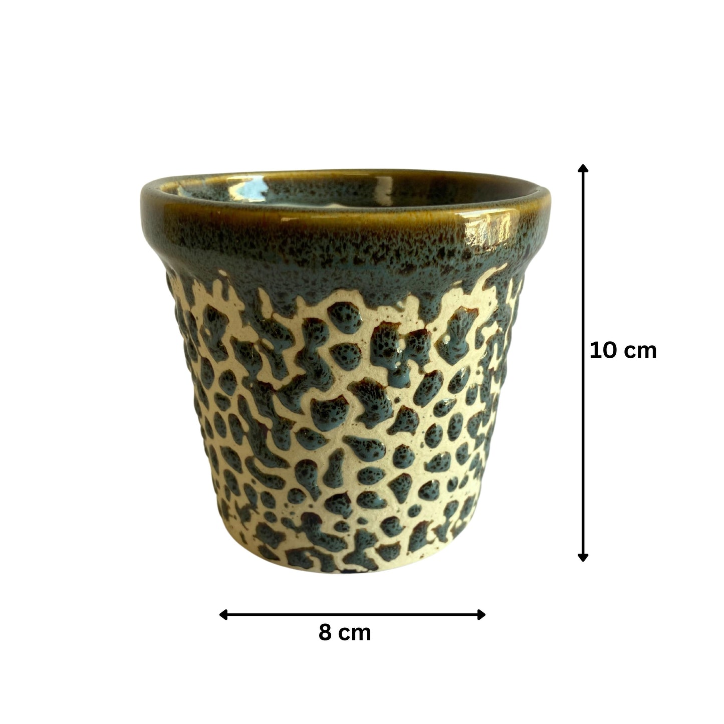 Ceramic Green Colour Pot Home, Indoor Décor & Gifting