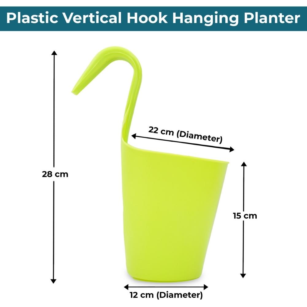 Plastic Hook Hanging Pot (Set of 5)