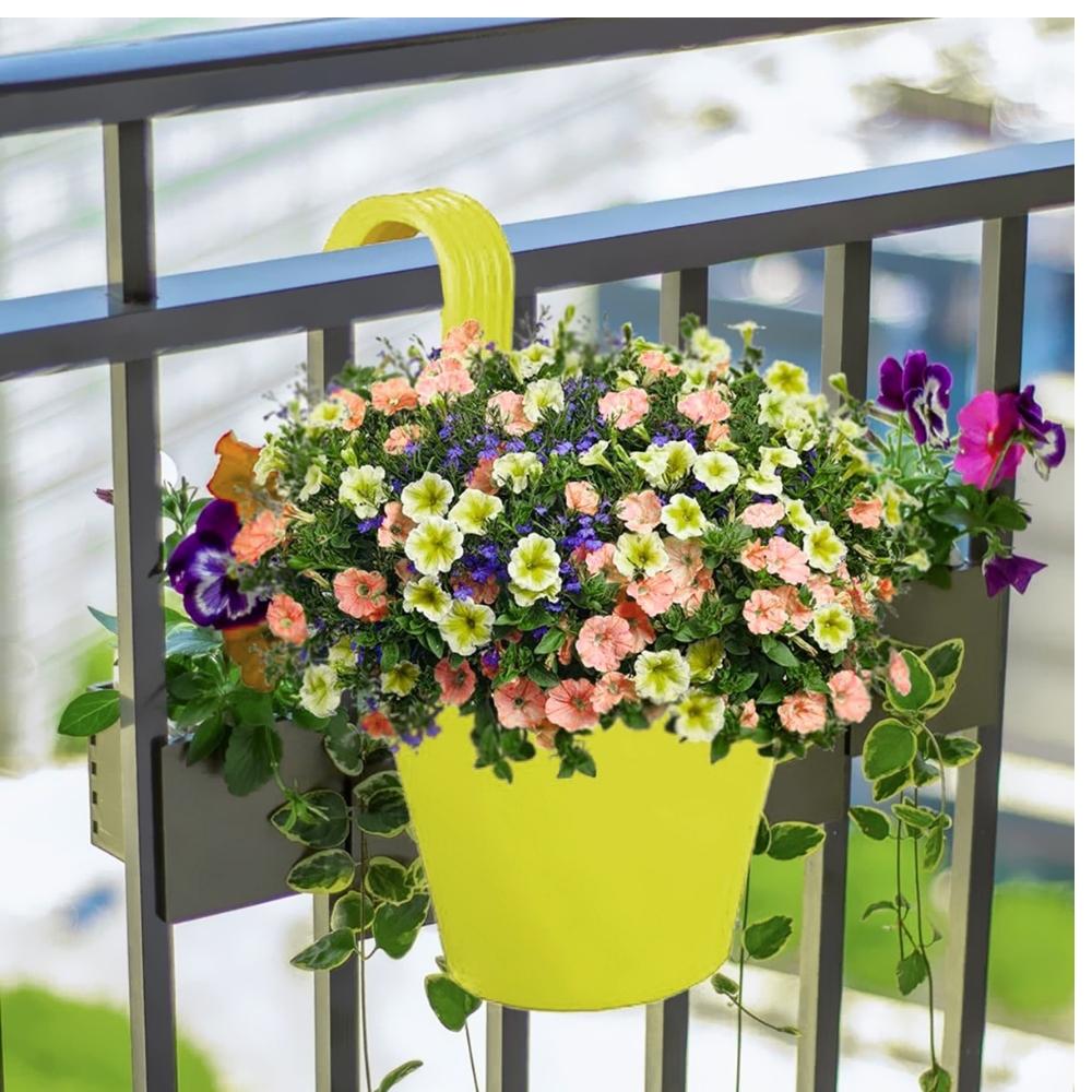 Plastic Hook Hanging Pot (Set of 5)