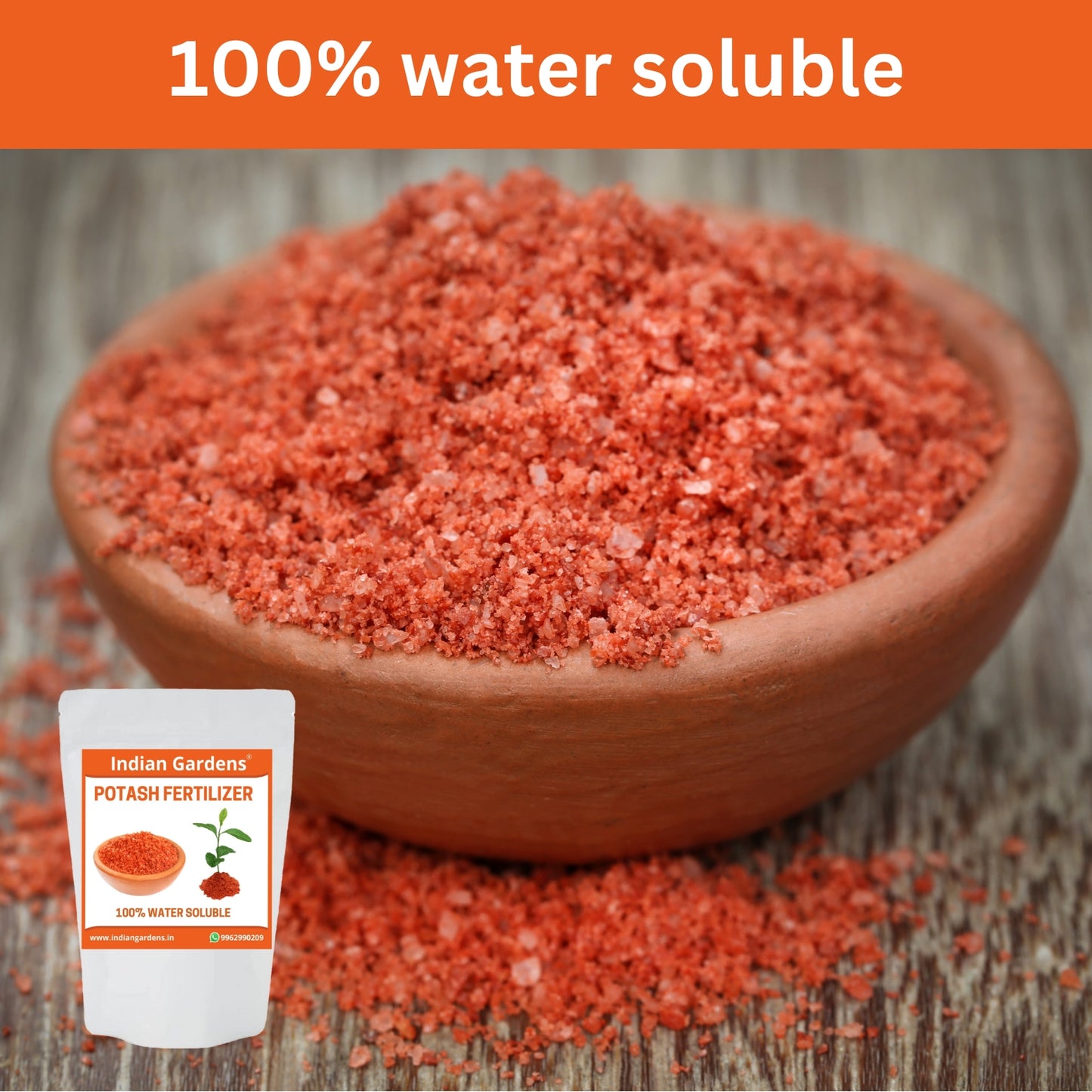 Potash meal fertilizers