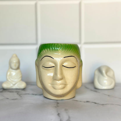 Ceramic ( Green Colour) Buddha Pot Home, Indoor Décor & Gifting