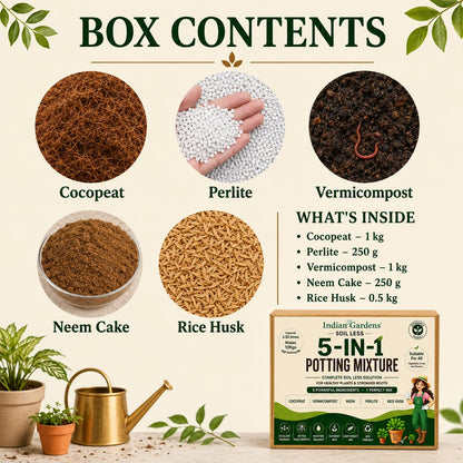 5-in-1 Soil Less Potting Mixture