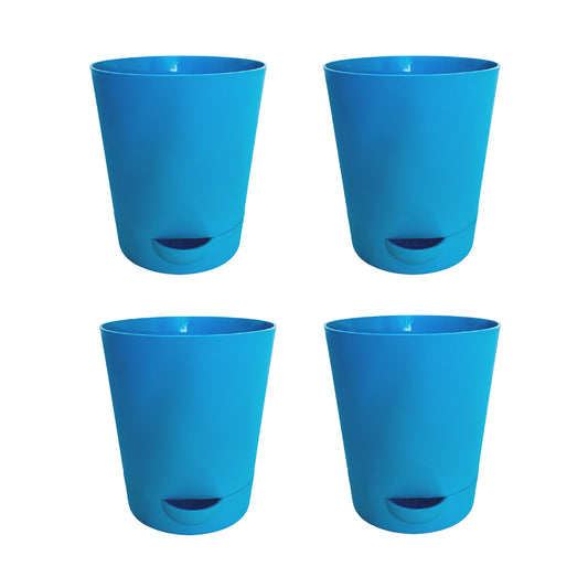 Colour Plastic Self Watering Pot  |Self Watering Pot | Colour Pot set of 4