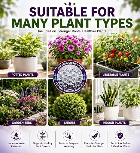Water Storing Crystals for Plants