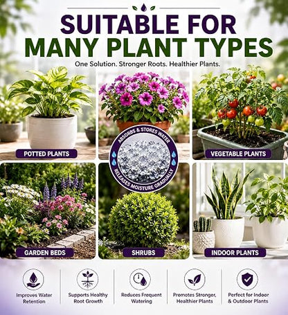 Water Storing Crystals for Plants