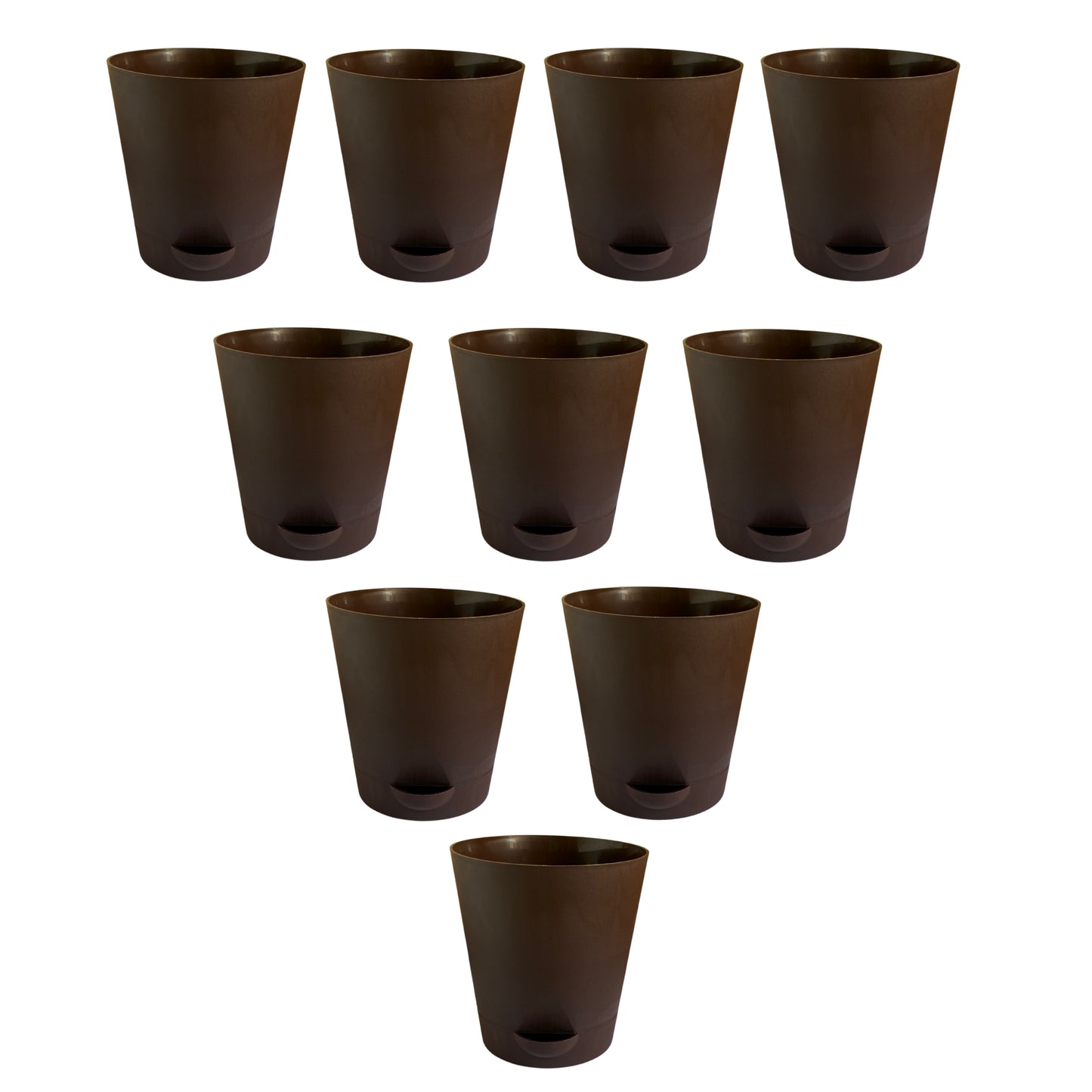 Colour Plastic Self Watering Pot  |Self Watering Pot | Colour Pot set of 10