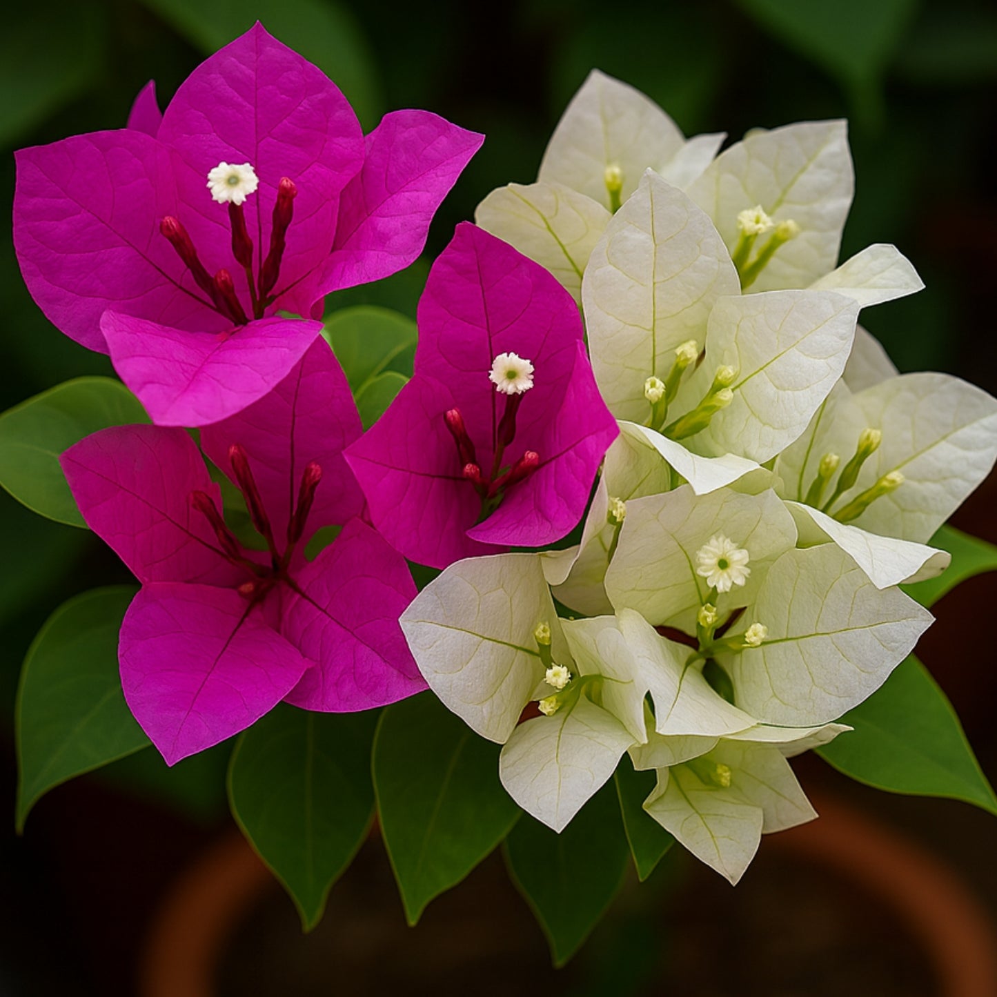Bougainvillea ( White, Pink )