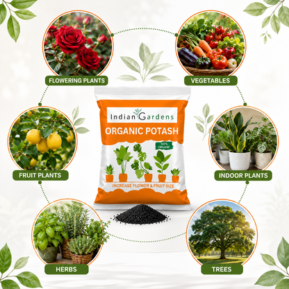 Organic Bio Potash Fertilizer | Plant Nutrient Supplement | Slow Release Granules For Plants and Home Garden