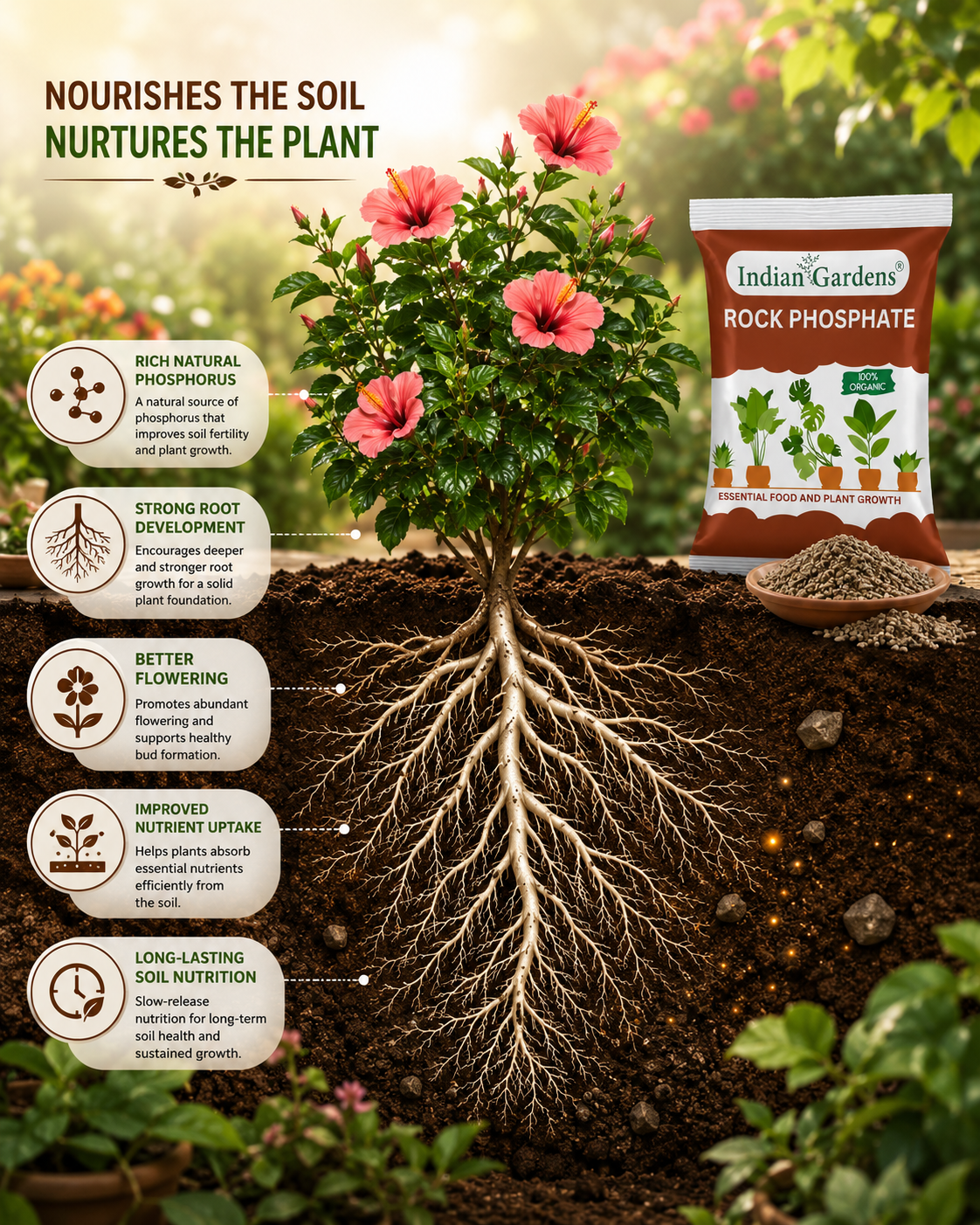 Rock Phosphate Fertilizer For All Plants