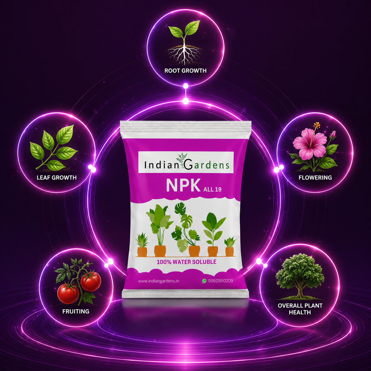 Npk 19 Fertilizer Powder For Plants