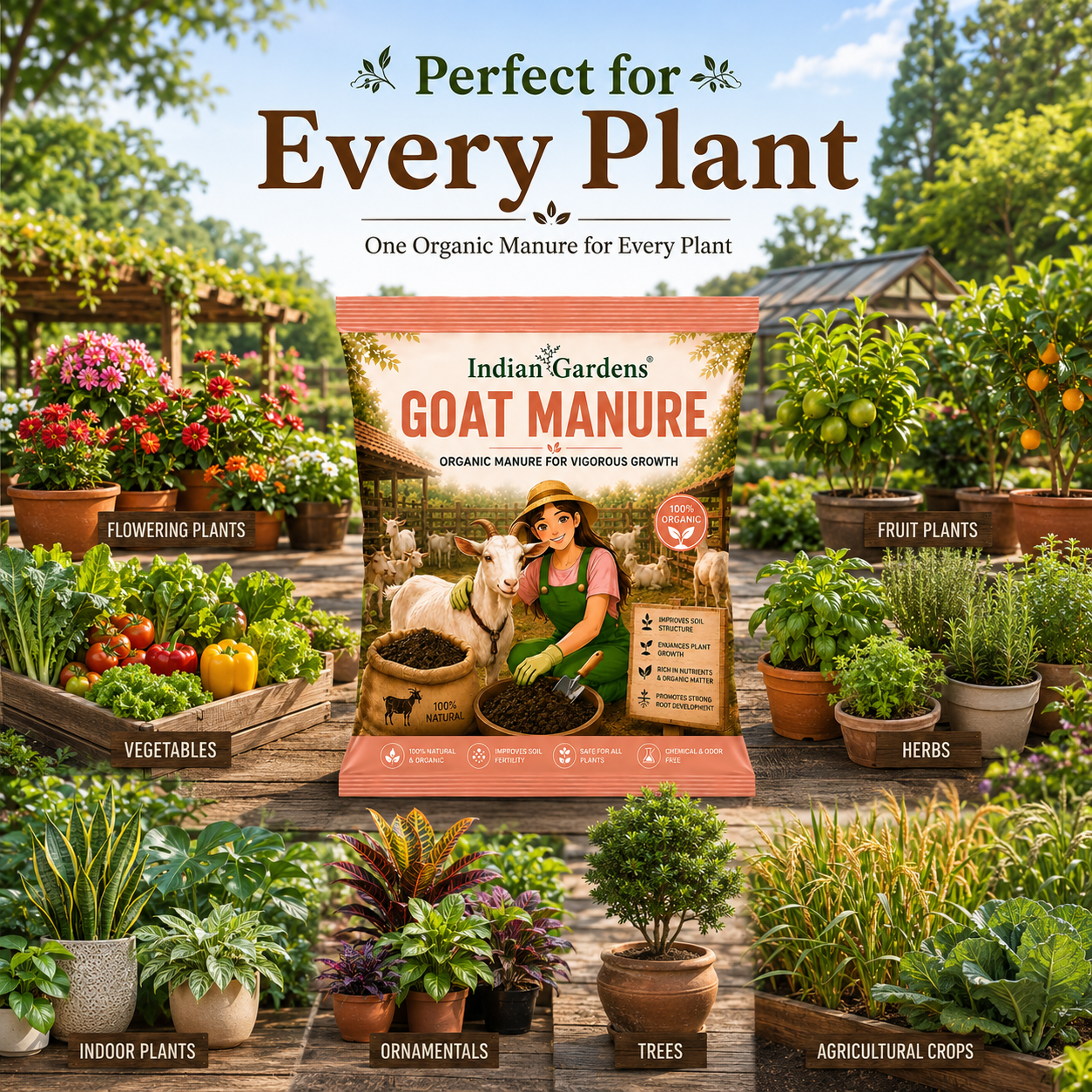 Goat Manure Organic Fertilizer (5kg)