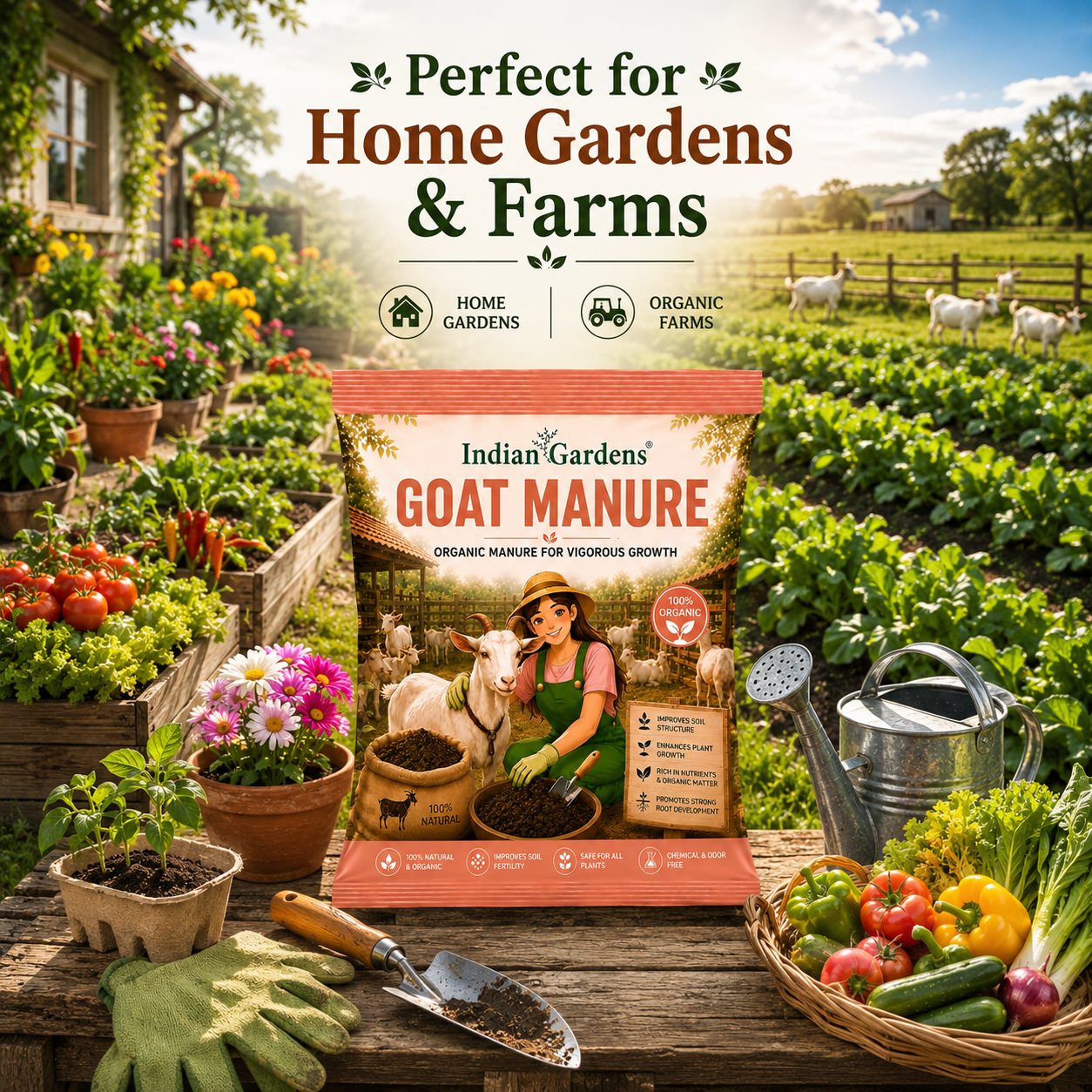 Goat Manure Organic Fertilizer (5kg)