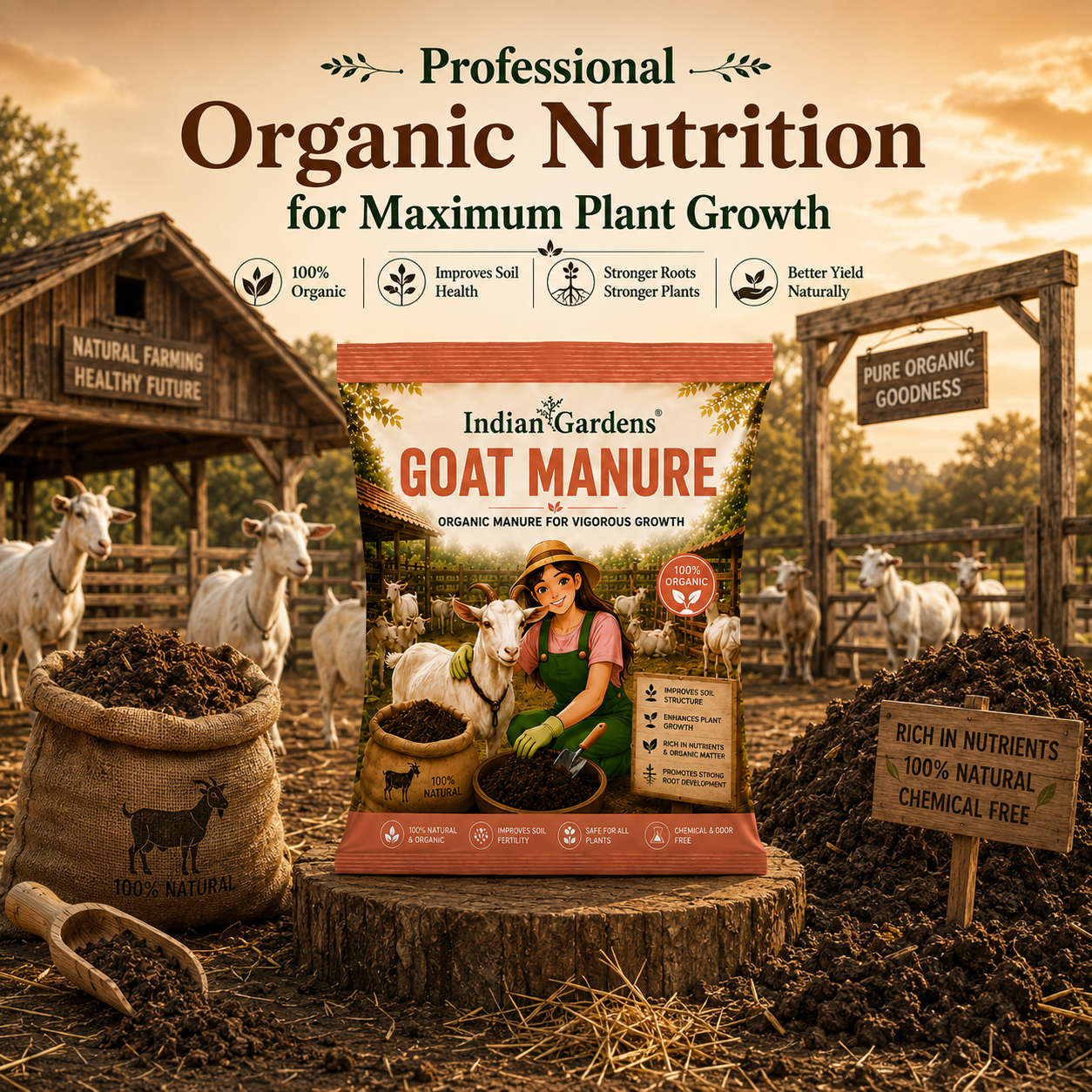 Goat Manure Organic Fertilizer (5kg)