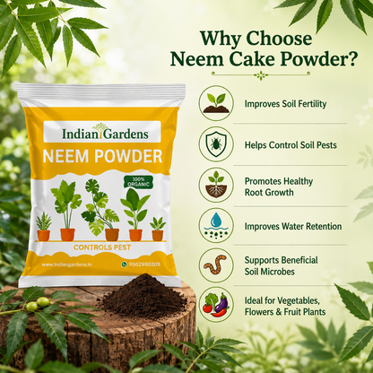 Neem cake powder 100% organic fertilizer for plants