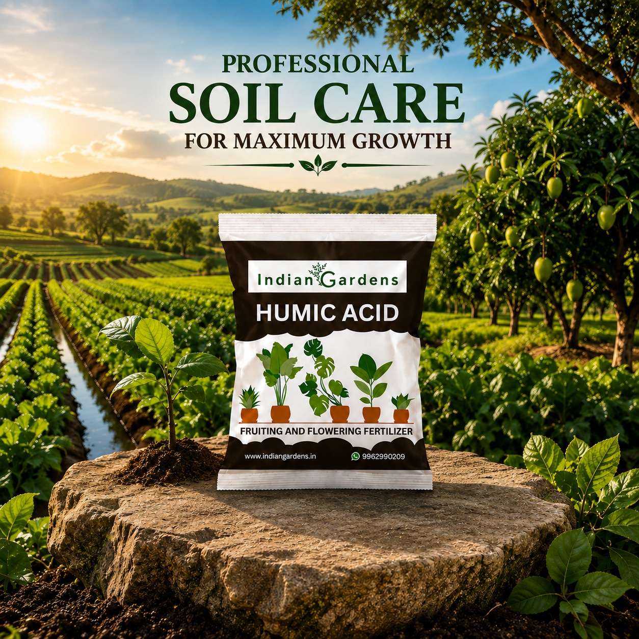 Humic acid fertilizer for plants