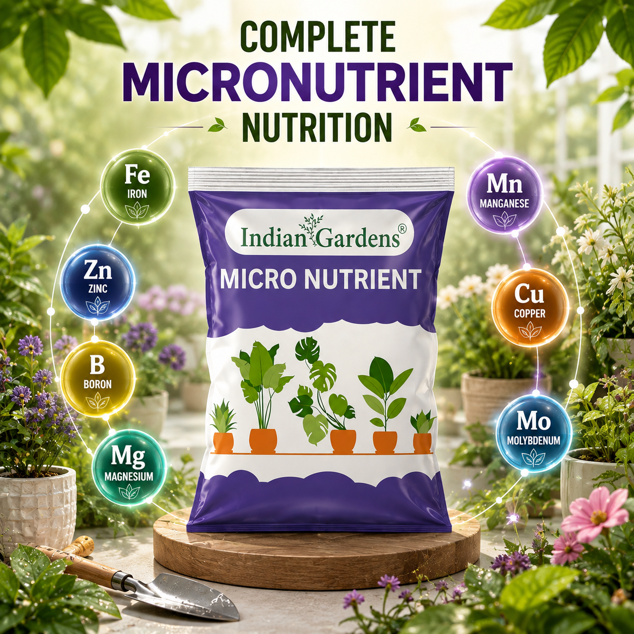 Micro Nutrient Fertilizer | Soil Applicant | Premium Essential Plant Food | Home Gardens for All Plants