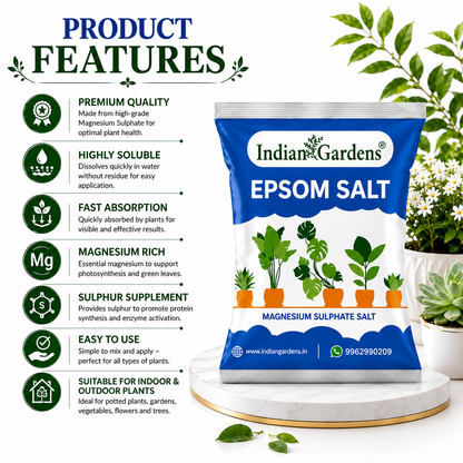 Epsom Crystals Salt Fertilizer For Plants