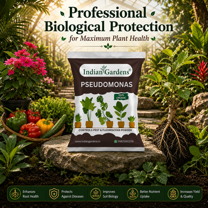 Pseudomonas Plant fertilizer | Soil health booster | Pseudomonas fluorescens |Chemical-free plant food