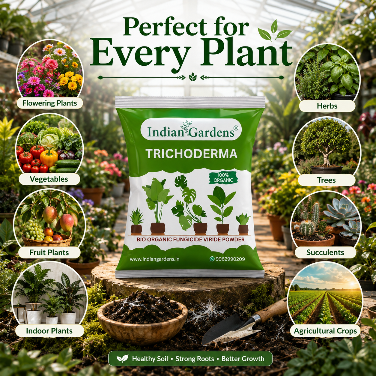 Trichoderma plant fertilizer | Trichoderma Compost Enhancer | Root Booster Fertilizer | Eco-Friendly Growth Stimulator