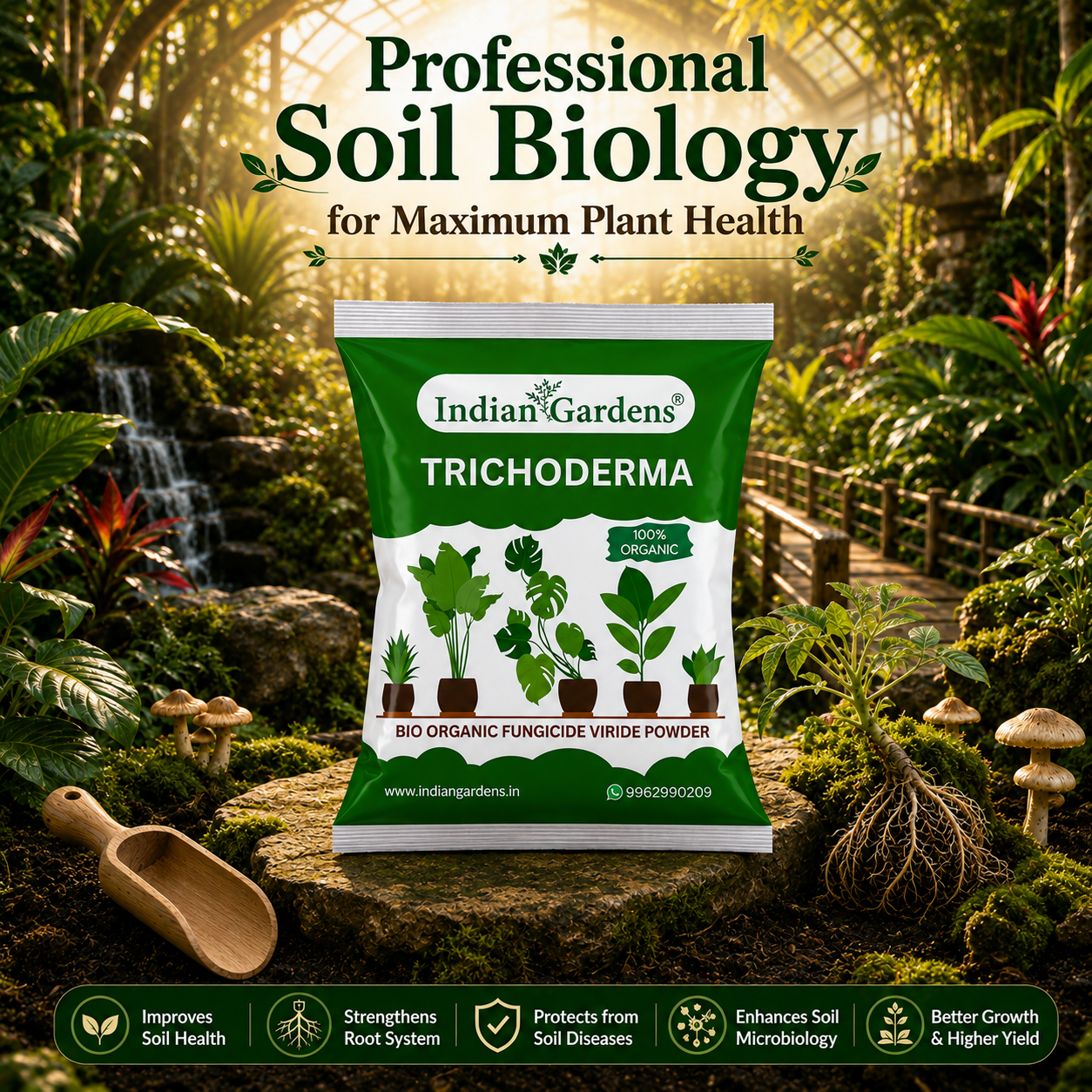 Trichoderma plant fertilizer | Trichoderma Compost Enhancer | Root Booster Fertilizer | Eco-Friendly Growth Stimulator