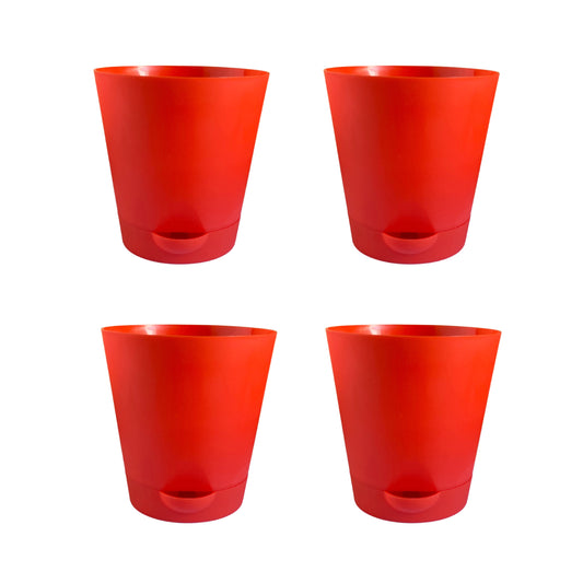 Colour Plastic Self Watering Pot  |Self Watering Pot | Colour Pot set of