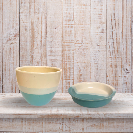 Ceramic Blue Colour Pot Home, Indoor Décor & Gifting